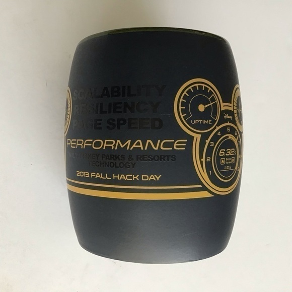 Walt Disney Parks IT Tech Hack Day 2013 Fall Coffee Mug Tea Cup Black Army Green - Picture 11 of 14